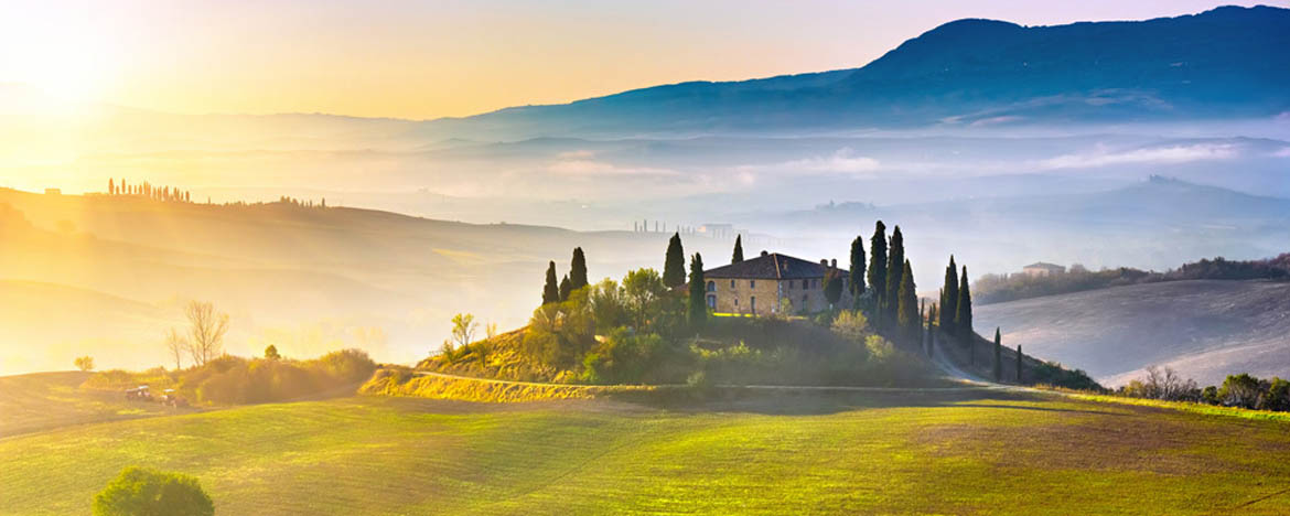 Tuscany at sunrise